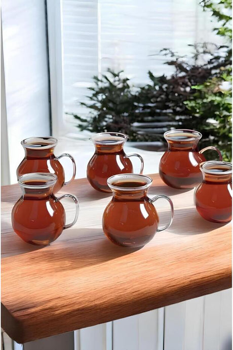 Rossel Premium Professional Turkish Tea Glasses - 6 Piece Set - TryAladdin