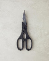 Professional-Grade Black Metal Kitchen Shears