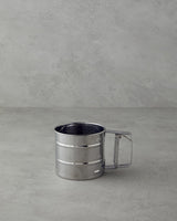 Professional Grade Metal Flour Sifter   10cm   Grey