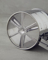 Professional Grade Metal Flour Sifter   10cm   Grey