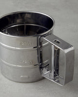 Professional Grade Metal Flour Sifter   10cm   Grey