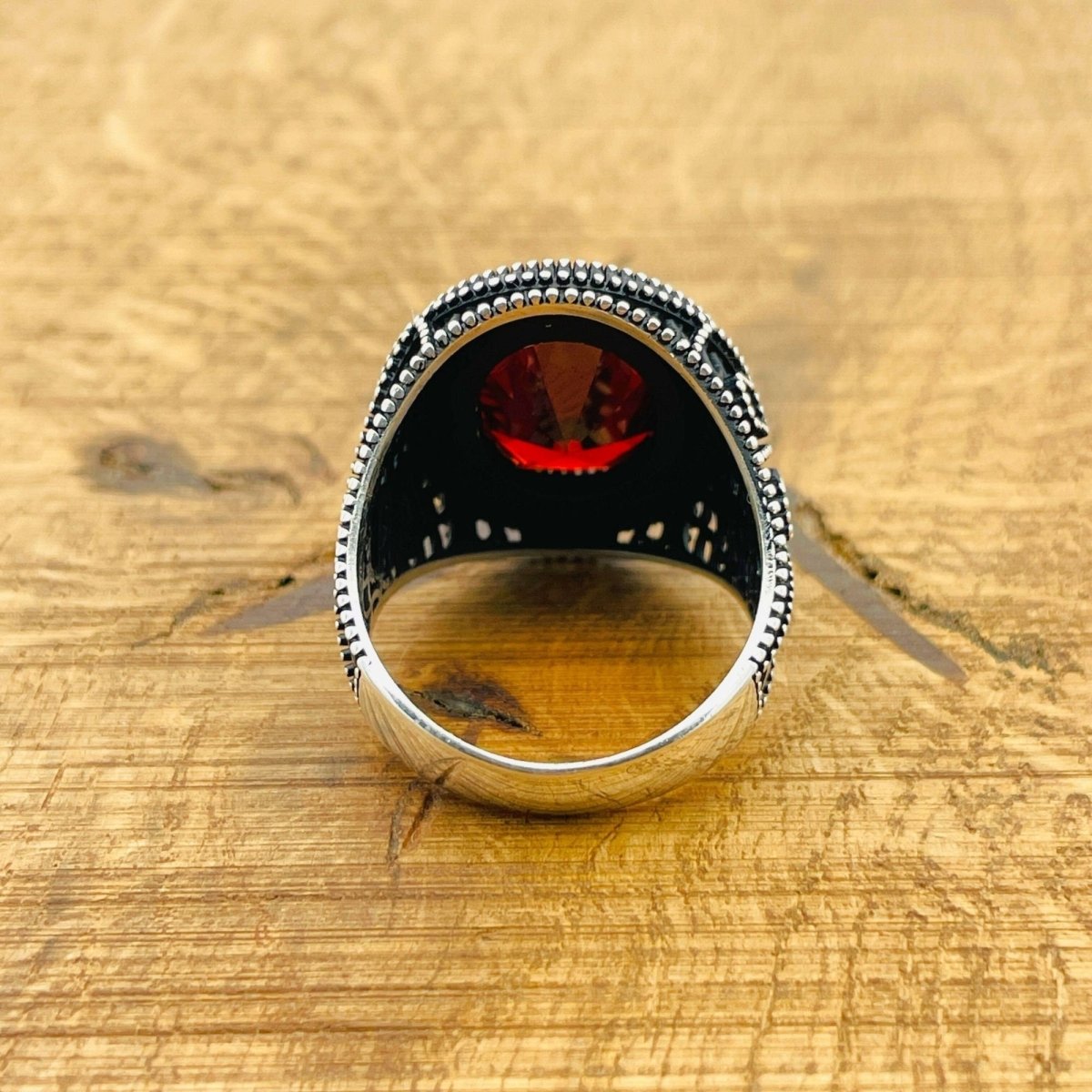 Ruby Silver Ring