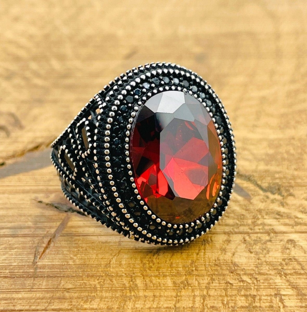 Ruby Silver Ring