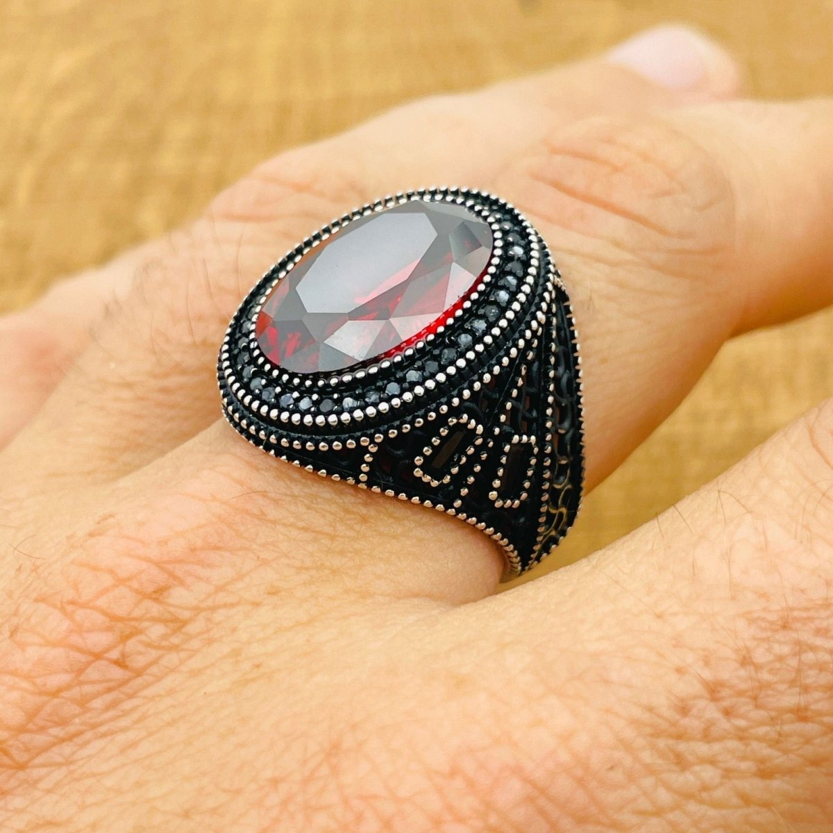 Ruby Silver Ring