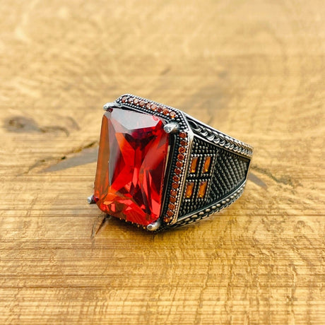 Ruby Silver Ring