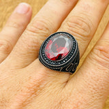 Ruby Silver Ring