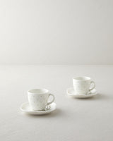 Premium Bone Porcelain Coffee Cup Set   Sage Green   4 Piece