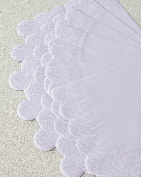 Premium Sakura Floral Lilac Disposable Paper Napkins 20 Count