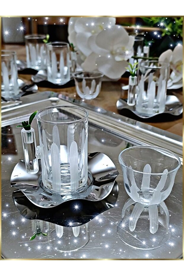 Samsa Premium Turkish Mirra Coffee & Tea Serveware Set - 18 Piece - TryAladdin