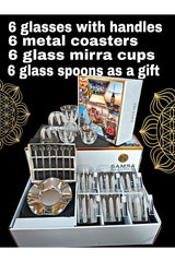 Samsa Premium Turkish Mirra Coffee & Tea Serveware Set - 18 Piece - TryAladdin