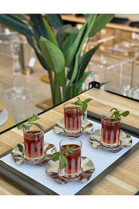 Samsa Premium Turkish Mirra Coffee & Tea Serveware Set - 18 Piece - TryAladdin