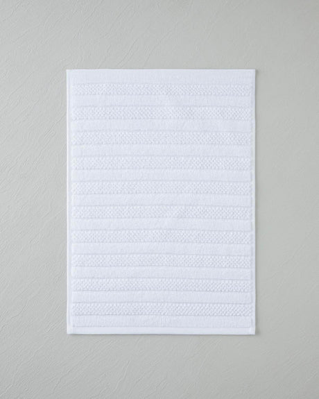 Professional-Grade-Striped-Cotton-Hand-Towel-White