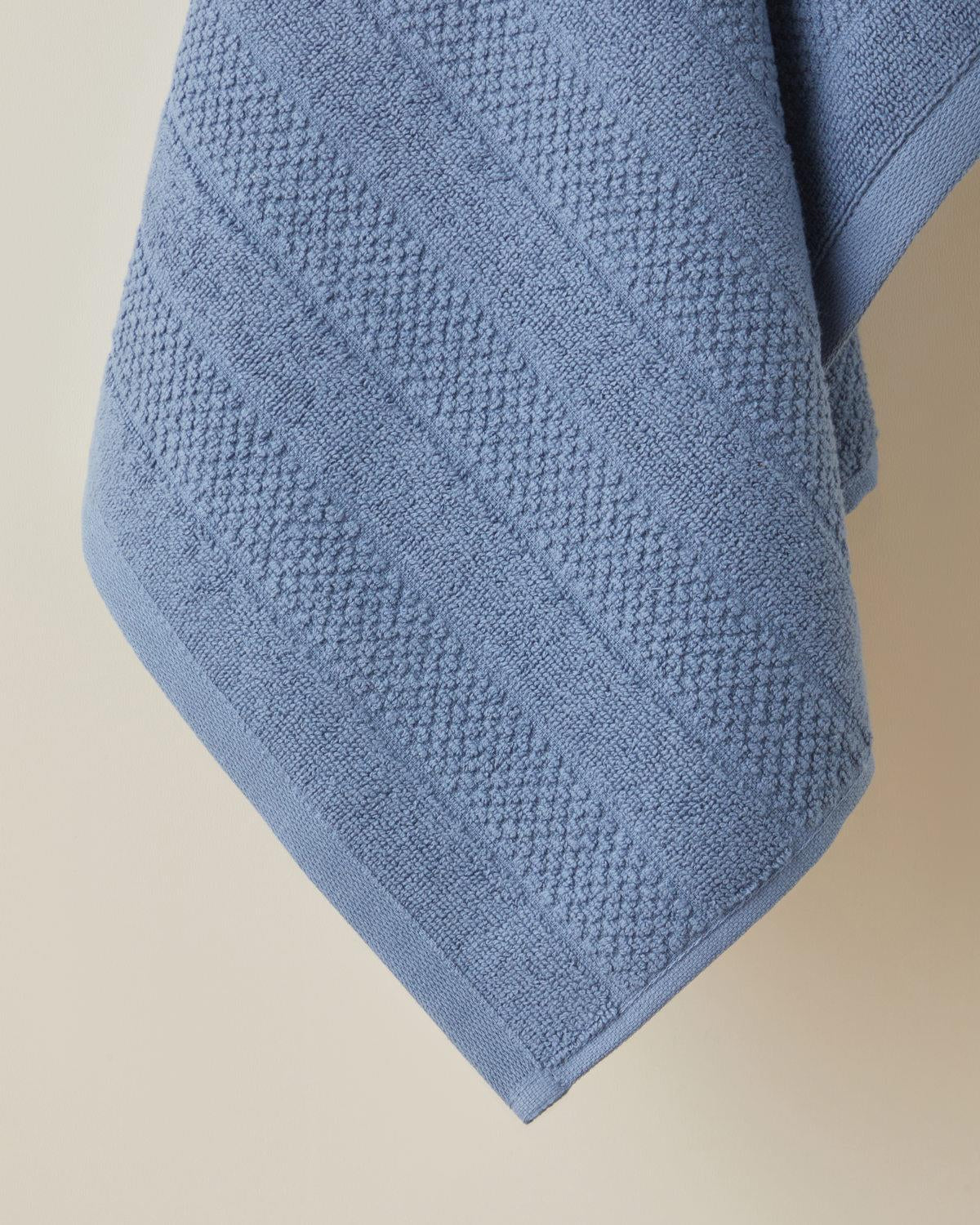 Professional Absorbent Sandy Stripe Cotton Face Towel Navy