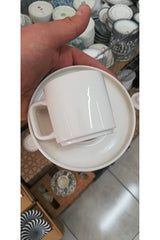 Sare Premium Plain Turkish Coffee Cup Set - 6 Piece - TryAladdin