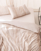Sarthe Double Size 100% Cotton Crepe Printed Duvet Cover Set - TryAladdin