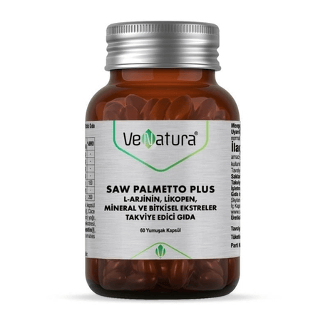 Saw Palmetto & L - Arginine Complex - Vitality & Wellness Support Capsules - TryAladdin