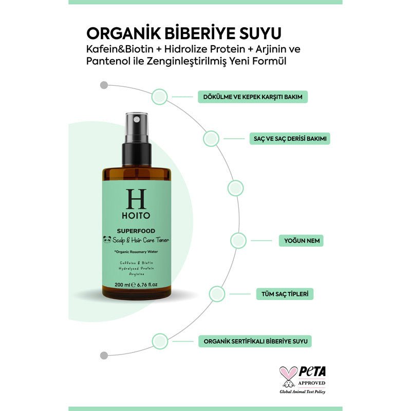 Scalp & Hair Care Toner - Rosemary, Caffeine & Biotin for Hair Growth - TryAladdin