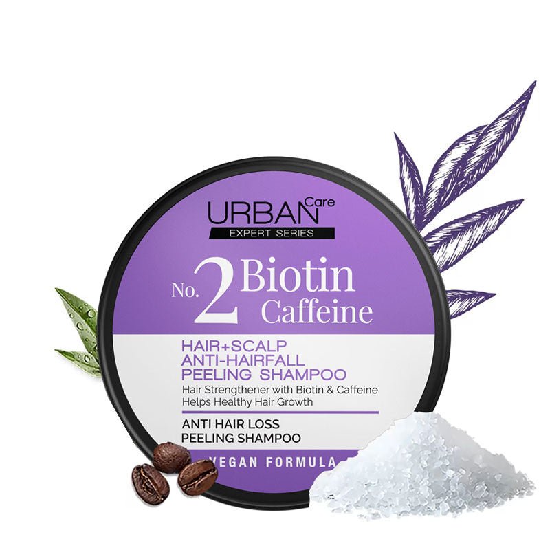 Scalp Peeling Shampoo - Anti - Hair Loss & Strengthening with Biotin & Caffeine - TryAladdin
