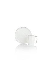 Schafer Flott Elegant Silver Turkish Coffee Cup Set - 12 Piece Set - TryAladdin