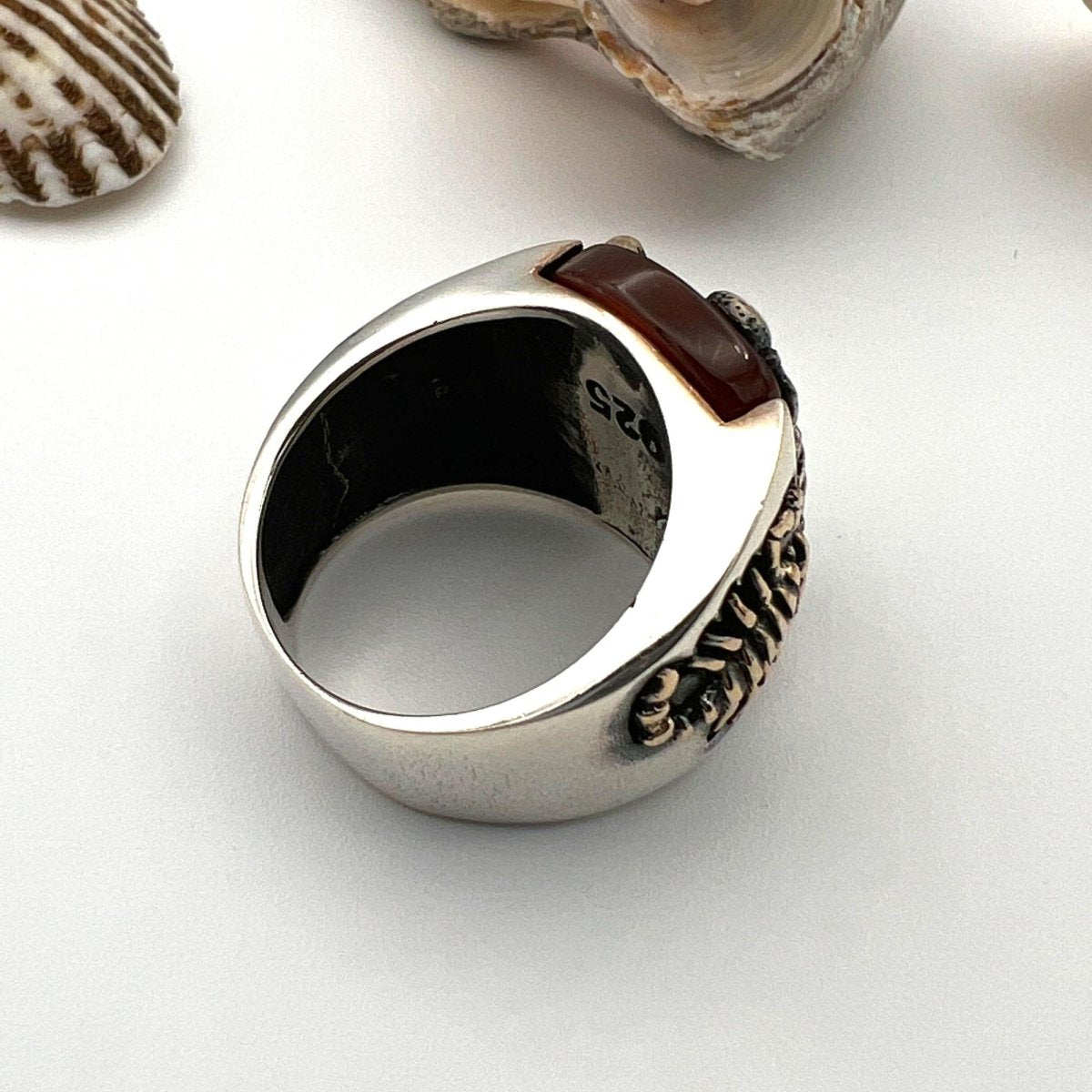 Scorpion Agate Ring