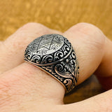 Seal Of Solomon Silver Men's Ring