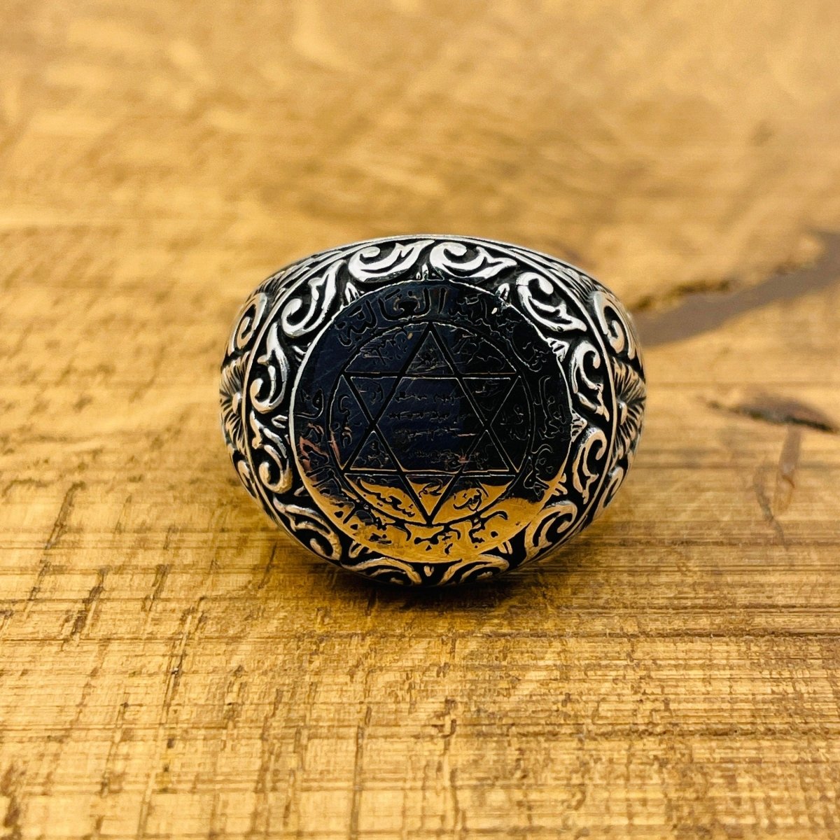 Seal Of Solomon Silver Men's Ring