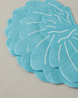 Professional Seashell Pattern Blue Paper Napkins