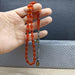 Selderesi | 1000K Sterling Silver Trabzon Kazaziye Tasseled Fire Amber Tasbih Selderesi Prayer Beads