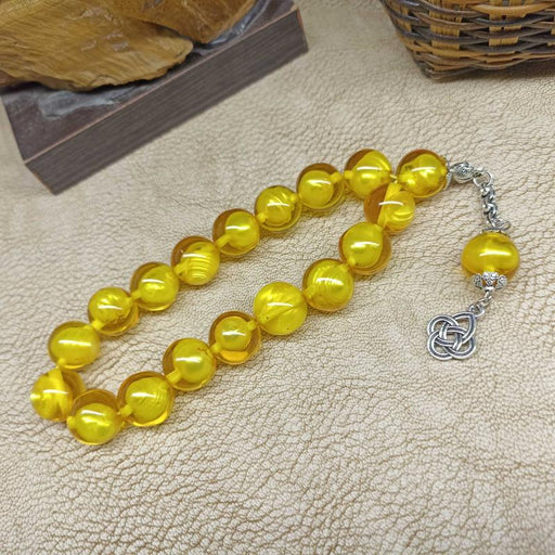 Selderesi | 17 Beads Efe Size (Small Size) Pearl Grained Beirut Amber Tasbih Selderesi Prayer Beads