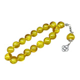 Selderesi | 17 Beads Efe Size (Small Size) Pearl Grained Beirut Amber Tasbih