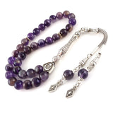 Selderesi | 33 Beads Amethyst Natural StoneTasbih