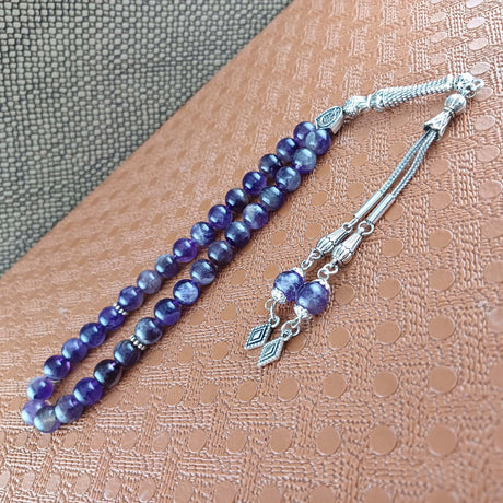 Selderesi | 33 Beads Amethyst Natural StoneTasbih