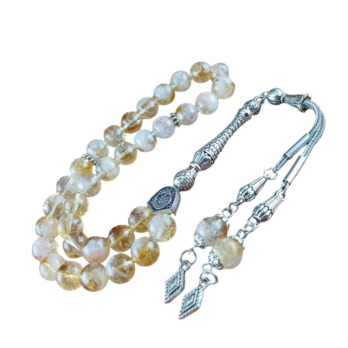 Selderesi | 33 Beads Citrine Natural Stone Tasbih