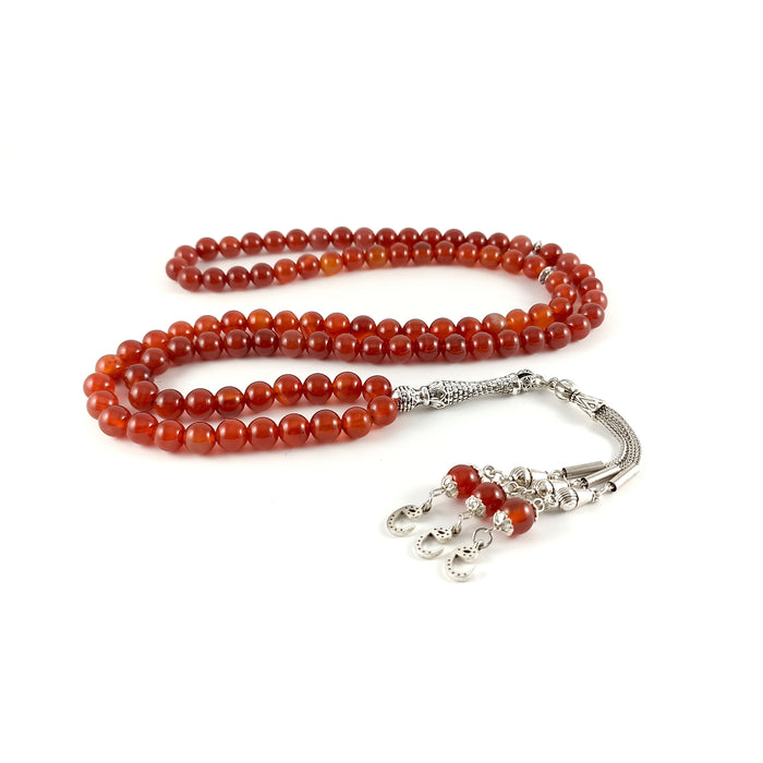 Selderesi | Agate Natural Stone 99 Beads Prayer Tasbih