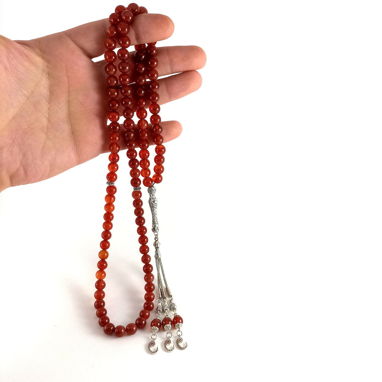 Selderesi | Agate Natural Stone 99 Beads Prayer Tasbih