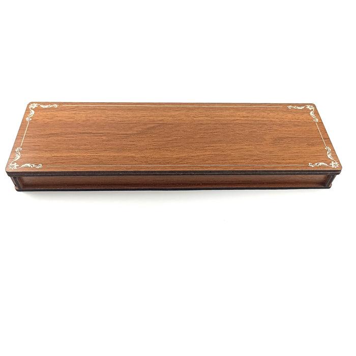 Selderesi | Amber Tasbih Set With Carved Wooden Box