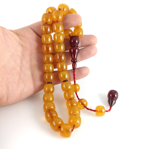 Selderesi | Big Capsule Size Amber Tasbih Selderesi Prayer Beads