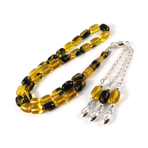 Selderesi | Bureaucrat Size Fire Amber Tasbih Selderesi Prayer Beads