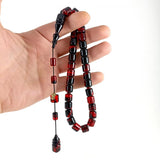 Selderesi | Capsul Cut Fire Amber Tasbih