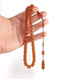 Selderesi | Capsul Cut Fire Amber Tasbih