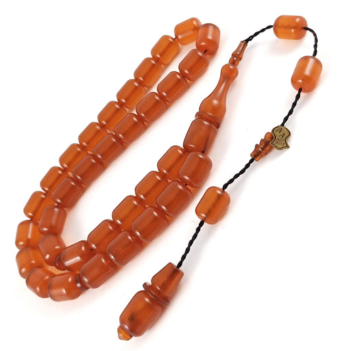 Selderesi | Capsul Cut Fire Amber Tasbih Selderesi Prayer Beads