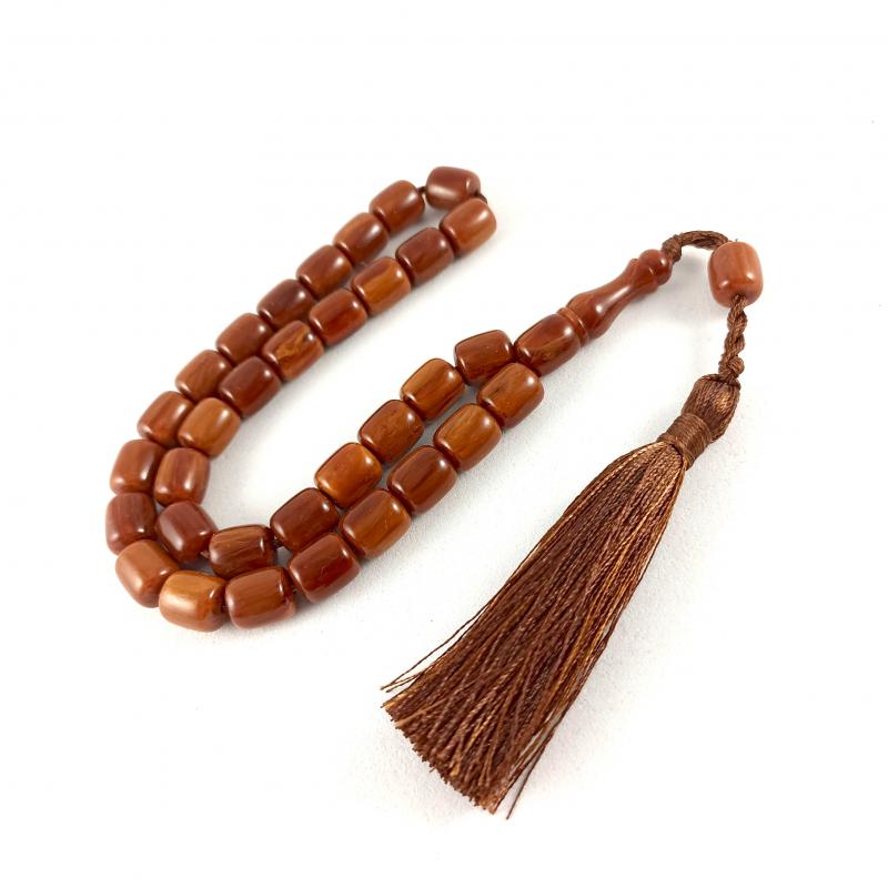 Selderesi | Capsule Cut Amber Tasbih