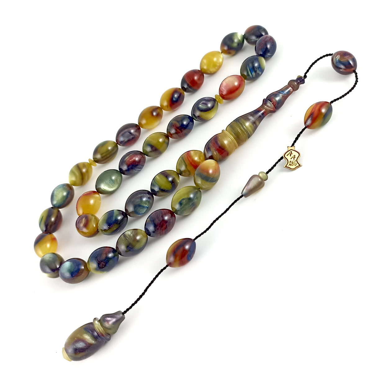 Selderesi | Capsule Cute Multicolor Amber Tasbih