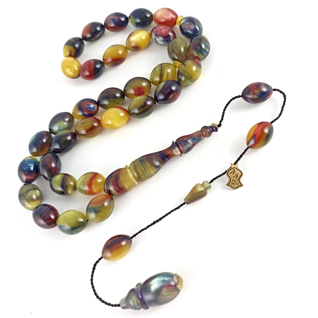 Selderesi | Capsule Cute Multicolor Amber Tasbih