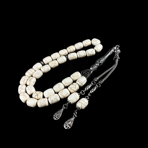 Selderesi | Ceyt Natural Stone Tasbih Set with Bracelet and Keychain Set Selderesi Prayer Beads