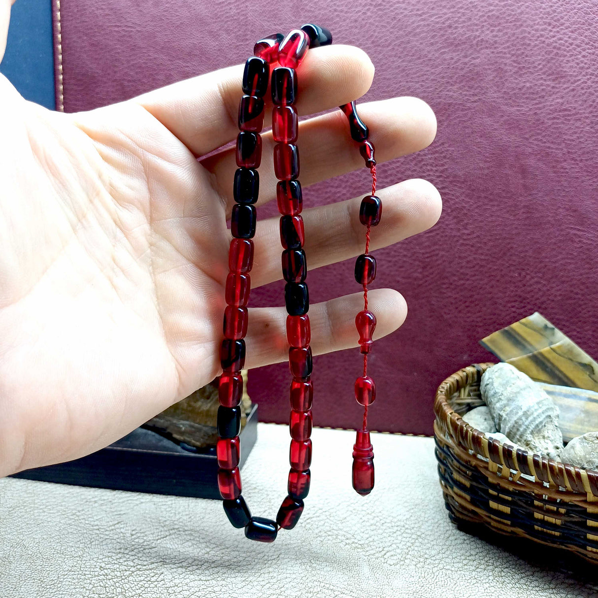 Selderesi | Darabci Design Fire Amber Tasbih