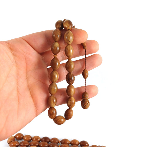 Selderesi | Efe Size (Small Size) Natural Kuka Wood Tasbih Selderesi Prayer Beads