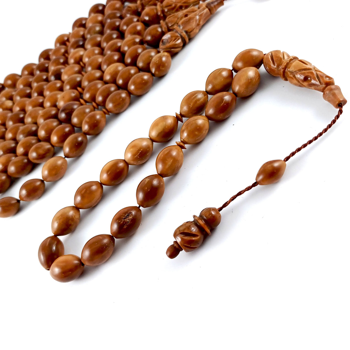 Selderesi | Efe Size (Small Size) Natural Kuka Wood Tasbih