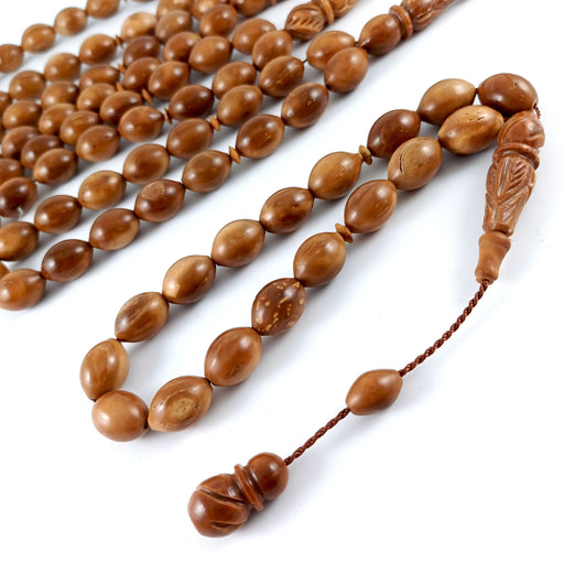 Selderesi | Efe Size (Small Size) Natural Kuka Wood Tasbih