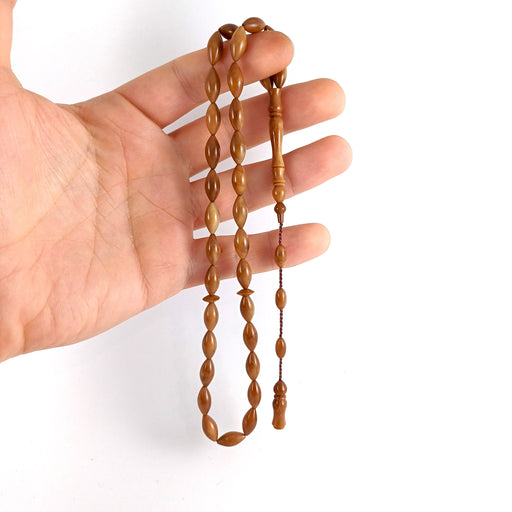 Selderesi | Genuine Kuka Wood Barley Cut Tasbih Selderesi Prayer Beads
